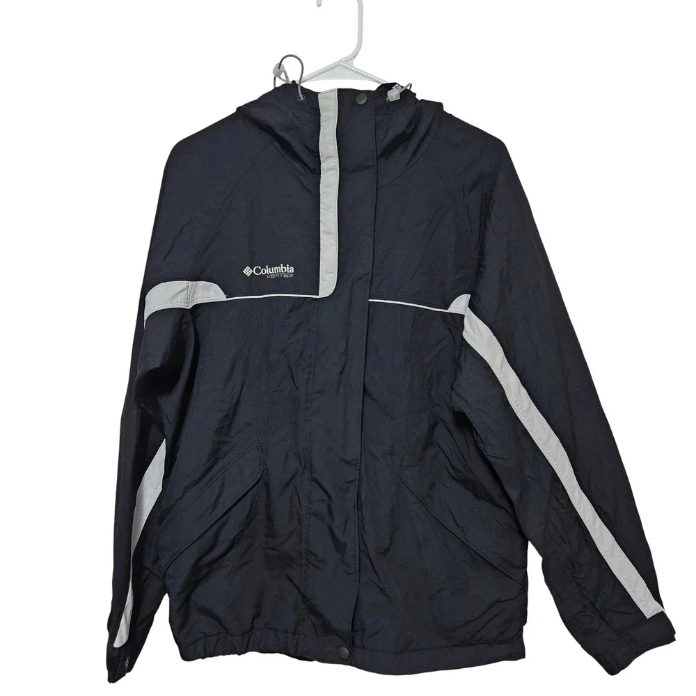 Columbia Sportswear Women's Interchange Jacket Black Size M Hood Winter‎ Flaw